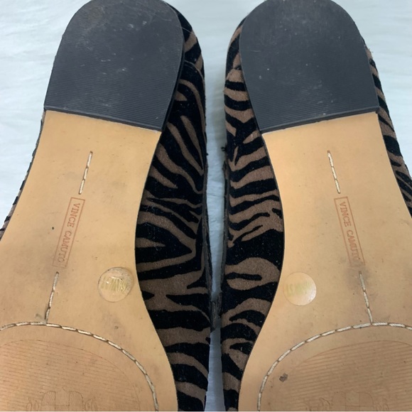 Vince Camuto Leather Slip-On Loafers - Padaire - Mocha Tiger - Size 6.5 - Picture 7 of 11